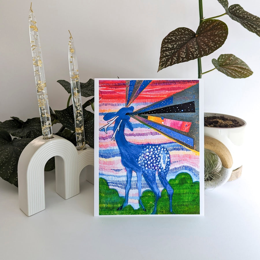 Lazer Eyed Deer - 8x10 Art Print