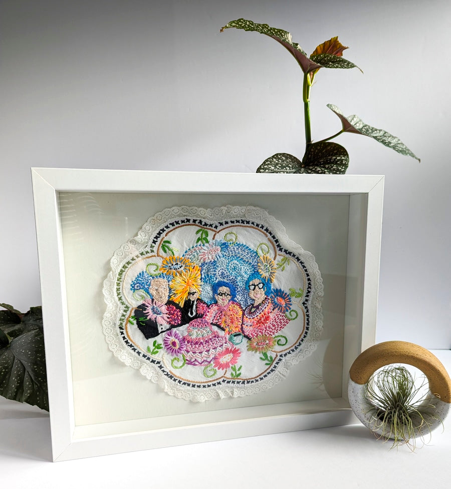 Spirit Party - Original Embroidery Drawing